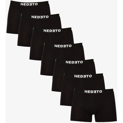 Nedeto Комплект от седем мъжки боксерки в черно Nedeto Nedeto | Cheren | МЪЖЕ | 4XL
