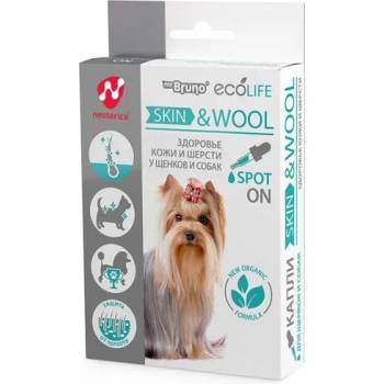 Image 1 of Екопром Mr. Bruno Skin & Wool капки - облекчават сърбежа, дразненето, премахва неприятната миризма, за кучета - 10 мл, Русия, MB05-01820