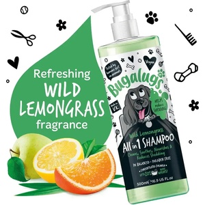 Bugalugs All-in-1 Шампоан за кучета всичко в 1 с Дива Лимонена Трева 500ml