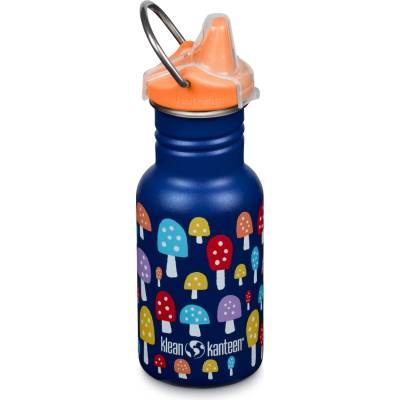 Klean Kanteen Детска бутилка за вода Klean kanteen Kid's Classic Narrow with Sippy Cap Water bottle - Mushrooms - размер 355 ml (533-1429-1611)