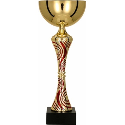 Kovový pohár Zlato-červený 24,5 cm 8 cm