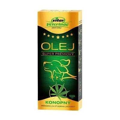 Vitar Veterinae Konopný olej 500 ml 5x