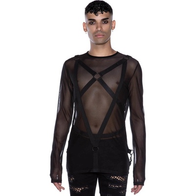Killstar tričko Elysium Fishnet černá