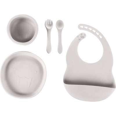 Zopa Silicone Set комплект за хранене за деца Dove Grey