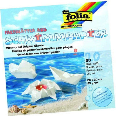 Folia Bringmann Origami papír voděodolný 65g/m2 20 listů 20x20 cm