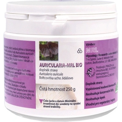 MRL Auricularia Boltcovitka ucho Jidášovo prášek 250 g