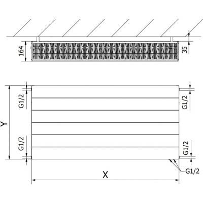 Mexen Line CVL33 W633L-060-050-00 600 mm x 500 mm