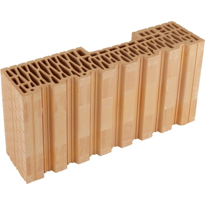 Cihla broušená HELUZ FAMILY 50-K-1/2 poloviční krajová 125×500×249 mm