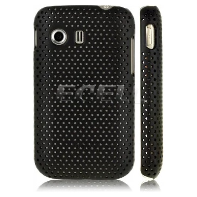 Samsung Galaxy Y S5360 Твърд Калъф Черен + Протектор