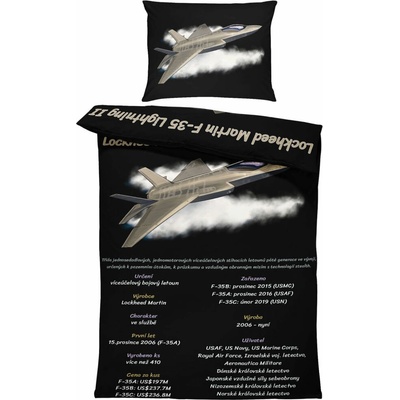 Impar Obliečky F35 Lightning II 140x200 70x90
