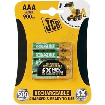 Solight Soligth JCB-HR31000RC-4B - 4 бр. акумулаторна батерия AAA NiMH/900mAh/1, 2V (SL0327)