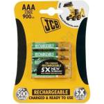 Solight Soligth JCB-HR31000RC-4B - 4 бр. акумулаторна батерия AAA NiMH/900mAh/1, 2V (SL0327)