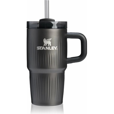 Stanley Quencher H2.O Fluted Tumbler nerezový tumbler s brčkem malý Black PVD 590 ml