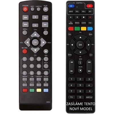 Dálkový ovladač Evolveo GAMMA T2 Dual HD DVB-T2 H.265/HEVC