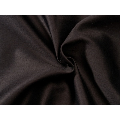 Brotex Čierne satén plachta bez gumy 140x230