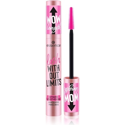 essence lash WITHOUT LIMITS спирала за обем и удължаване на мигли цвят Black 13ml