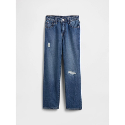 GAP detské džínsy Distressed Soft relaxed tmavomodrá