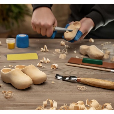 Dárková vyřezávací sada BeaverCraft DIY10 Dřeváky- Wooden Clogs Carving Kit P43435