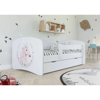 Kocot Kids Flowery Unicorn + úložný prostor bílá