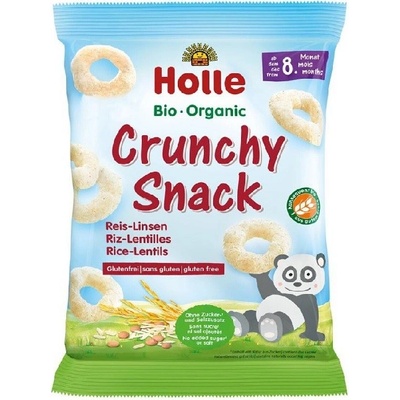 Holle Bio chrumkavý snack ryža a šošovica od 8. mesiaca 25 g