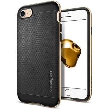 Spigen Neo Hybrid Case - хибриден кейс с висока степен на защита за iPhone 8, iPhone 7 (черен-златист)