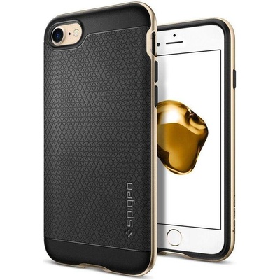 Spigen Neo Hybrid Case - хибриден кейс с висока степен на защита за iPhone 8, iPhone 7 (черен-златист)