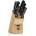WMF - Комплект кухненски ножове classic line с блок, 7 части (gs0859)