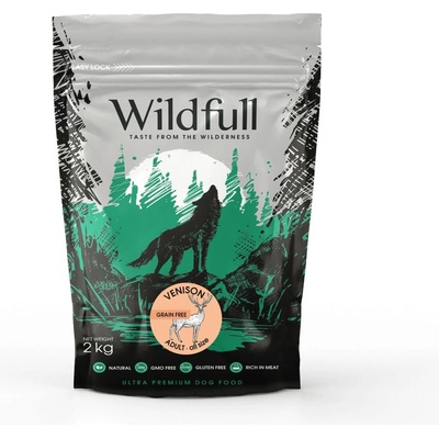 Wildfull dog venison all size - Пълноценна суха храна за израснали кучета от всички породи, без зърно, с еленско месо, 2 кг