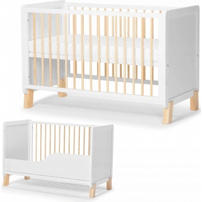 Kinderkraft NICO 2v1 biela 120x60
