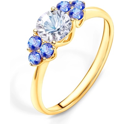 SAVICKI Годежен пръстен Fairytale: злато, бял сапфир