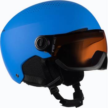Alpina Детска ски каска Alpina Zupo Visor Q-Lite blue matt