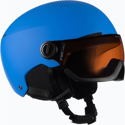 Alpina Детска ски каска Alpina Zupo Visor Q-Lite blue matt