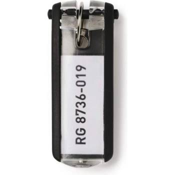 Durable Ключодържатели, резервни, с табелка, 6 броя, черни (6135140056)