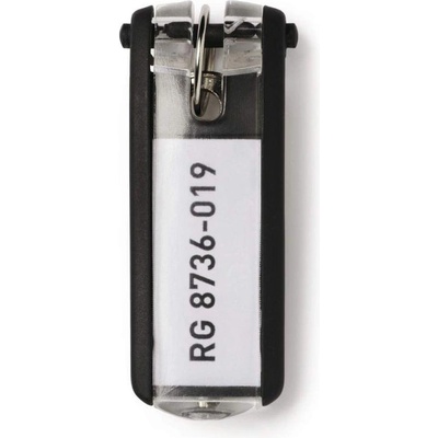 Durable Ключодържатели, резервни, с табелка, 6 броя, черни (6135140056)