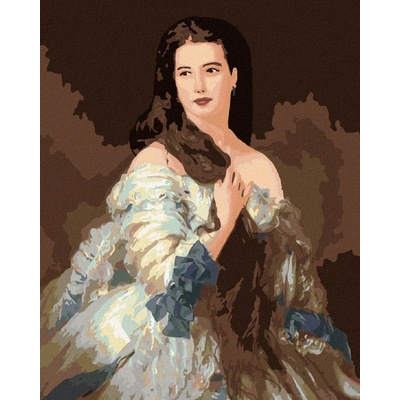Zuty Malování podle čísel PORTRÉT MADAM RIMSKY KORSAKOVOVÉ FRANZ XAVER WINTERHALTER