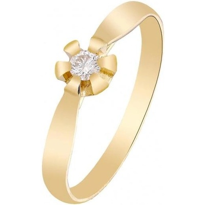 Zlaton Prsten žluté zlato s diamantem 000192009232