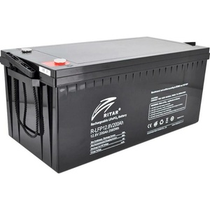 Ritar Акумулаторна батерия Ritar Power DG12-200, 12V, 200Ah, Insert M8: Позиция-C конектори (LFP-12.8V-200AH)