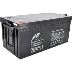 Ritar Power Акумулаторна батерия Ritar Power DG12-200, 12V, 200Ah, Insert M8: Позиция-C конектори (LFP-12.8V-200AH)