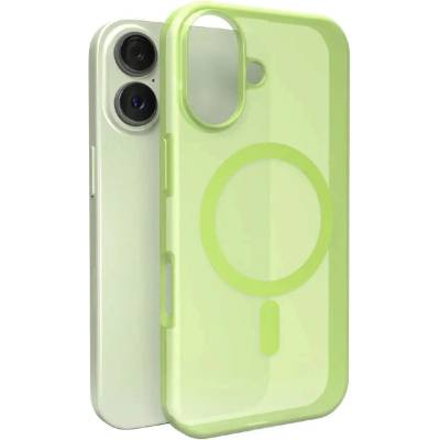 PURO Съвместим силиконов калъф Puro Daylight Magsafe за iPhone 17 - полупрозрачен зелен (PUIPC1763DAYLGRN)