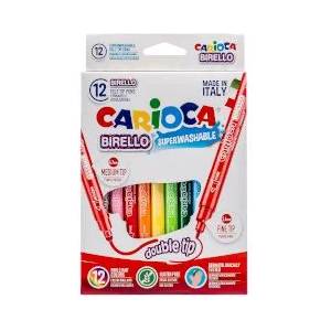 CARIOCA Флумастери с 2 върха 12 цвята