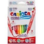CARIOCA Флумастери с 2 върха 12 цвята