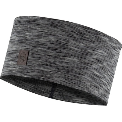 Buff 129735.952.10 Merino Wide headband Multistripes Fog Grey