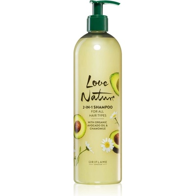 Oriflame Love Nature Organic Avocado Oil & Chamomile šampón 2 v 1 500 ml