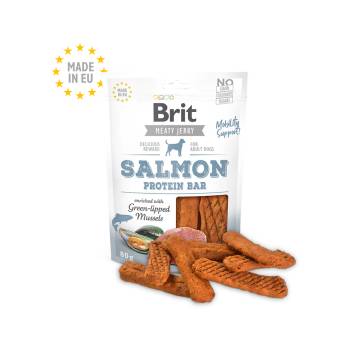 Image 1 of Brit Meat Jerky Snack-Salmon Protein bar-със сьомга и пиле, 80gr