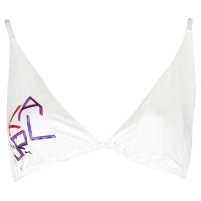 KARL LAGERFELD Горна част на бански за жени karl lagerfeld, Бял (kl21wtp09_bianco_white)