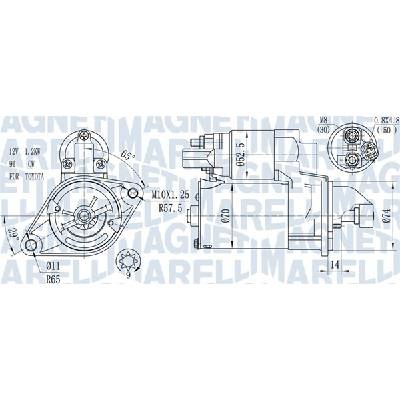 Startér MAGNETI MARELLI 063721450010