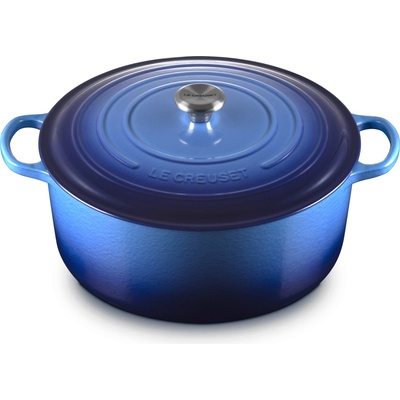 Le Creuset 21177342202430 Pekáč Signature 34 cm hlboká modrá