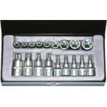 FORCE Вложки 3/8" & 1/2" E и вложки 3/8" & 1/2" накрайник "TORX" комплект 18 бр. JN99025 Force 4192 (JN99025)