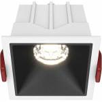Maytoni Alfa LED бяло/черна стенна лампа DL0430110W4KDSQWB (DL043-01-10W4K-D-SQ-WB)
