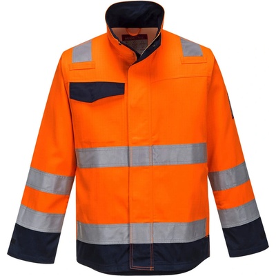 Portwest MV35 Modaflame RIS bunda oranžová Navy oranžová Navy